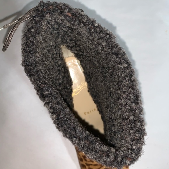 CHRISTIAN LOUBOUTIN size 8 wedge heel BOOTIES - Picture 3 of 14